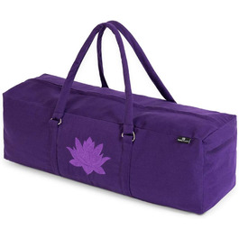 Сумка для йоги Yoga Studio KitBag, 71x23x18 см, бавовна, фіолетова, з додатковими кишенями, YKK блискавка