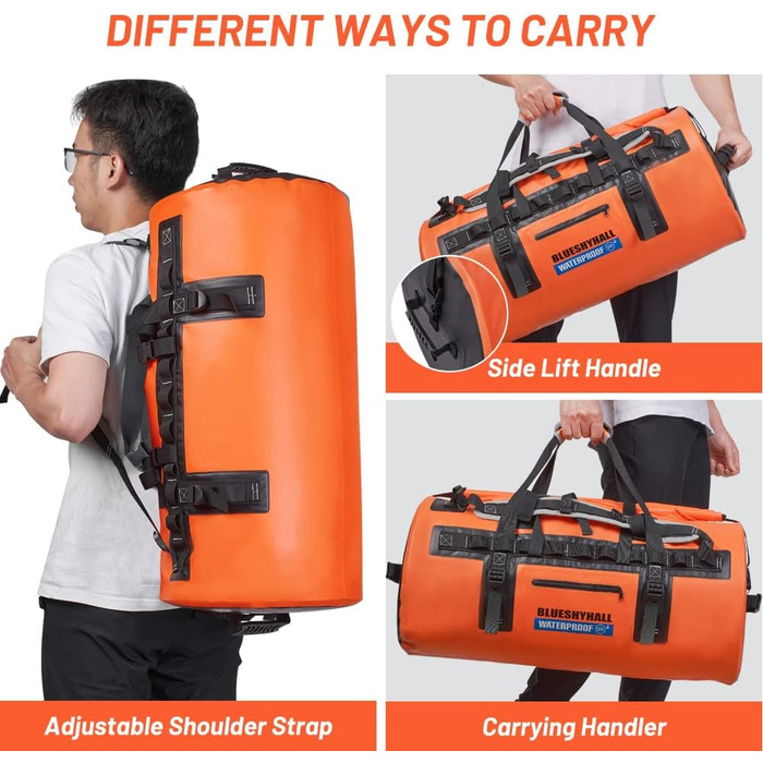 Водонепроникний мішок Blueshyhall Dry Bag 30L (60L) - рюкзак, ролтоп, для каякінгу, кемпінгу, риболовлі, плавання, серфінгу, сплавів