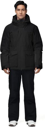 Комплект гірськолижний чоловічий HOTIAN: куртка та штани, теплий, водонепроникний, вітронепроникний, сноуборд, гірський лижний костюм