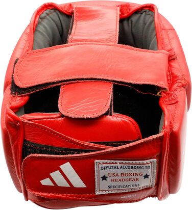 Захисний боксерський шолом adidas IBA, унісекс, червоний, розмір S