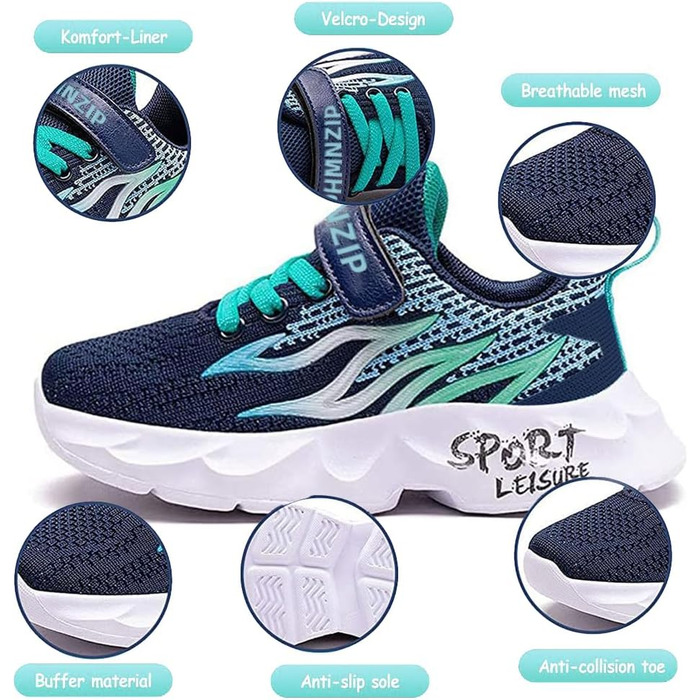 Дитячі кросівки Kinder Cx6888: спортивні, для бігу, зала, баскетболу, прогулянок, блакитні