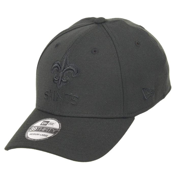 Кепка New Era NFL 39Thirty Saints чорна, розмір L-XL – оригінальна бейсболка з логотипом команди