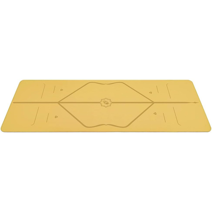 Йога-мат Liforme Golden Sand, біорозкладний, антиковзкий, екологічний, з унікальною системою розмітки
