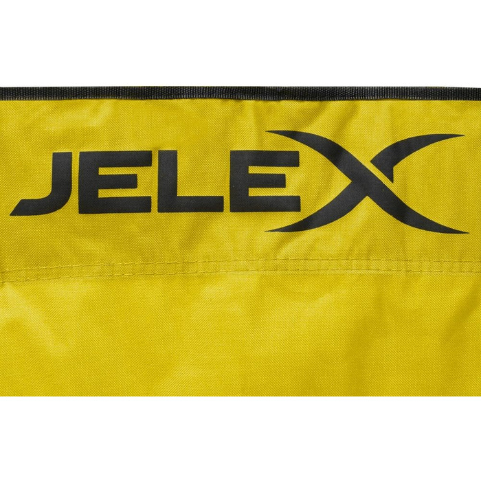 Кемпінговий стілець JELEX Expedition з підлокітниками та тримачем для напоїв, чорний, зелений, блакитний