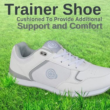 Жіночі дитячі туфлі для боулінгу/тренувань Dek Babyschuhe, білі/сірі, розмір 38