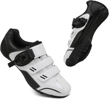 Велосипедні черевики MTB для чоловіків та жінок, сумісні з SPD, з шипами, білі