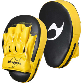 Лапи для боксу Ju-Sports зі штучної шкіри, легкі, вигнуті, з міткою для точності, ідеальні для тренувань