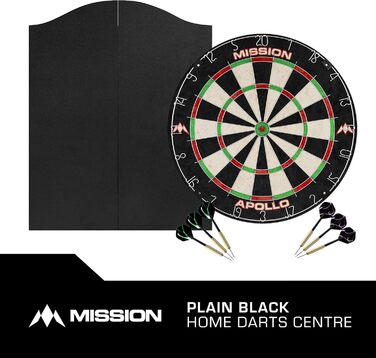 Дартс-набір Mission Darts Home Center з мішенню та 2 комплектами дротиків