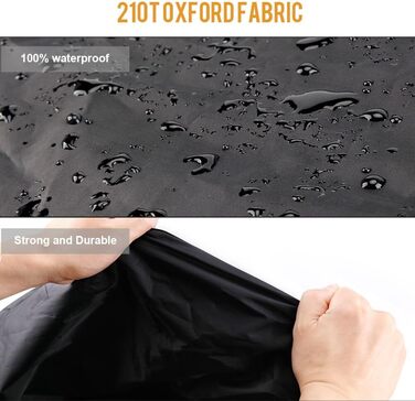 Водонепроникний чохол для велосипеда Toptrek з оксфордської тканини, 200 x 110 x 70 см, з мішком