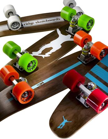 Скейтборд Ridge Cruiser Maple Mini Number Four, синій, MPB-22-NR4, дерево клен