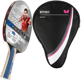 Набір ракетка для настільного тенісу Butterfly Timo Boll Silver з чохлом, ITTF сертифікат, анатомічна ручка, для амбітних гравців, високоякісний Addoy накладка