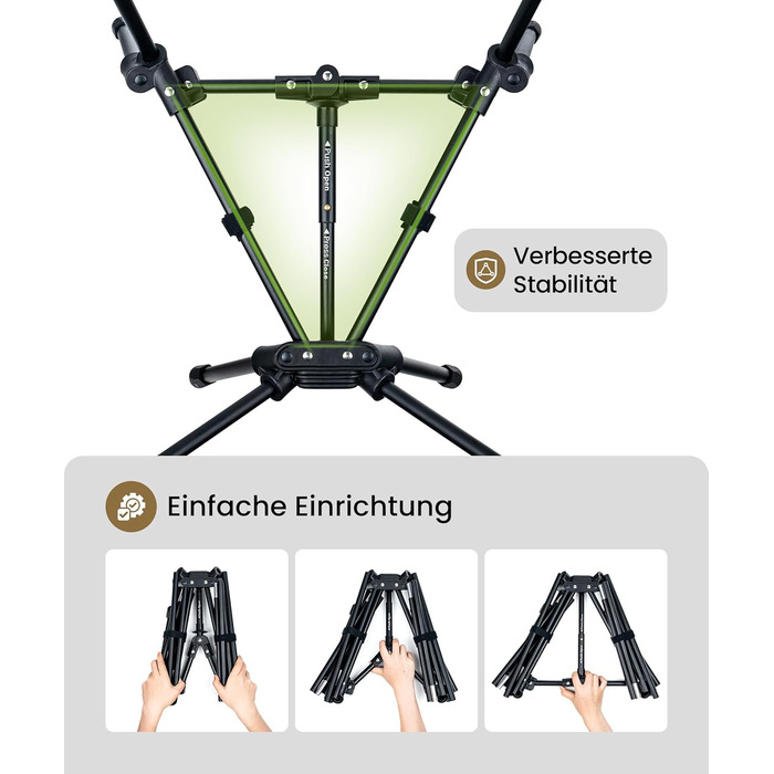 Стілець для кемпінгу OneTigris TIGERBLADE з високою спинкою, 170 кг, складний, легкий, з трикутним каркасом, для риболовлі з 2 кишенями, для відпочинку на природі, піших прогулянок, колір Койот