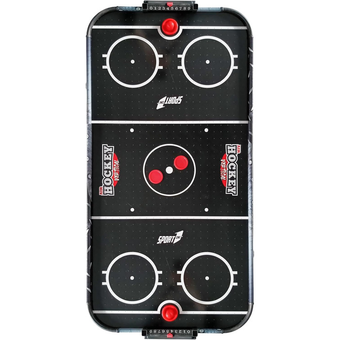 Стіл для повітряного хокею Sport1 Vertikal Klapptisch: компактний, з вентилятором 12V, розмір 121x60x76 см, з підсвіткою та рахунком