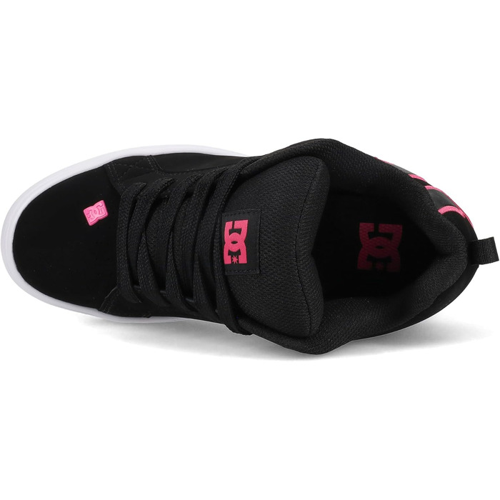 Жіночі кросівки DC Shoes Court Graffik Plateau, 41 EU, чорний, рожевий, білий