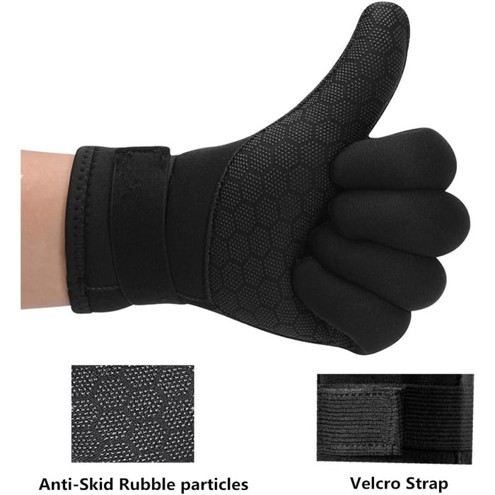 Набір для дайвінгу: рукавички та шкарпетки з неопрену 3мм, тепла термо-захист, антиковзаюча поверхня, для чоловіків та жінок, розмір M