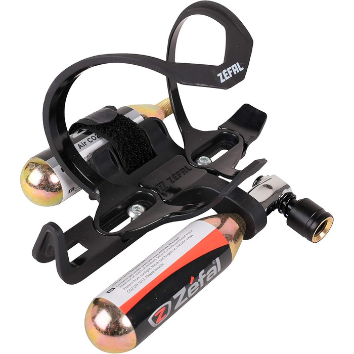 Фляготримач Zéfal Pulse Z2i з CO2-інфлятором і 2 балонами 25 г, чорний, універсальний