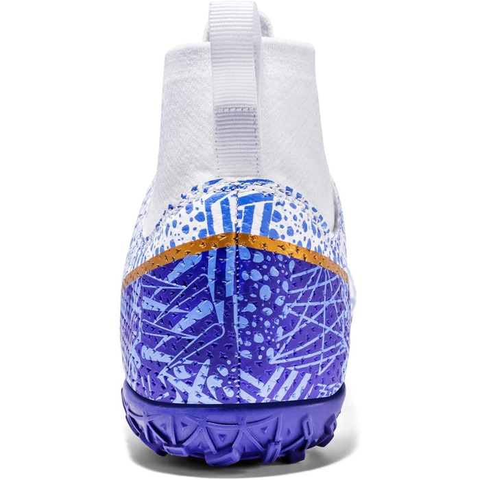 Дитячі футбольні бутси KUUK для штучного покриття, газону та залу. Підходять для хлопчиків та дівчаток. Розмір 38 EU, модель K1126, білі.