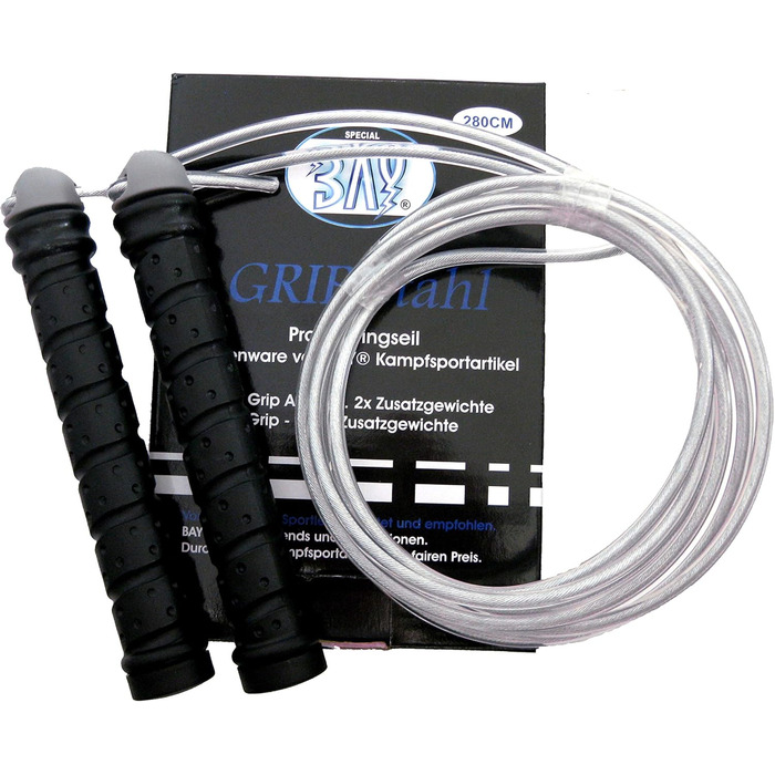 Скакалка Bay Grip All Profi-Springseil з додатковими вагами, для швидких тренувань