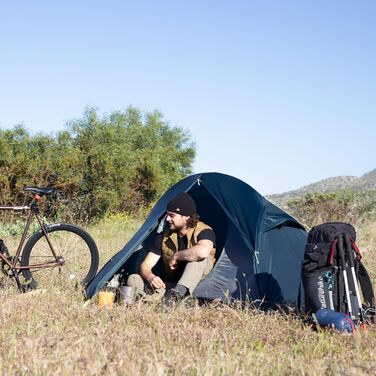 Намет Naturehike Ultraleicht 1-2 особи для кемпінгу, водонепроникний, вітрозахисний, купольний - Navy (1 особа)
