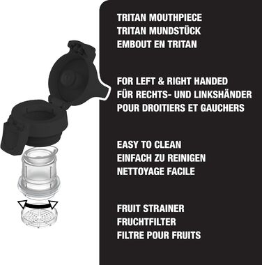 Термос-гуртка SIGG Hot & Cold One з ситечком для чаю, ізольована, не протікає, BPA-free, нержавіюча сталь 18/8, 0.3/0.5/0.55 л
