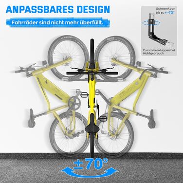 Настінна підставка для велосипеда IMAYCC - міцна, до 40 кг, для гаража, біла