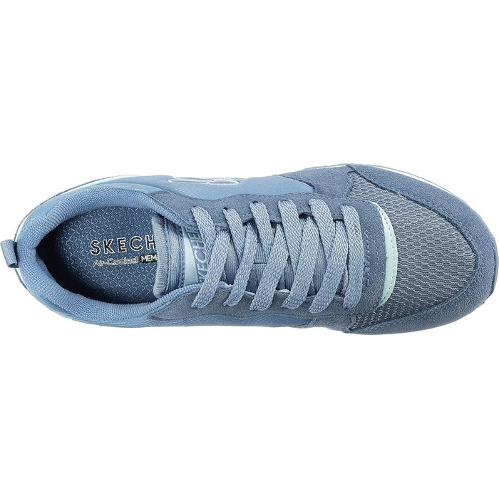 Кросівки жіночі Skechers Og 85 Step N Fly Slate Suede Mesh 40 EU блакитні