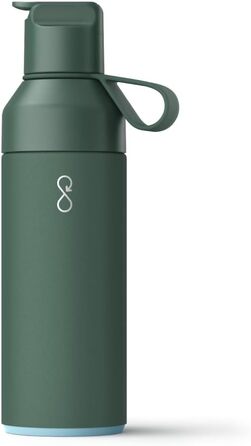 Еко-пляшка Ocean Bottle GO 500 мл, нержавіюча сталь, зелена, багаторазова, з переробленого матеріалу