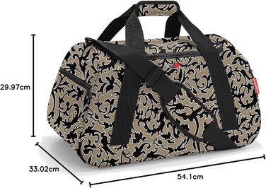 Reisenthel Activitybag Baroque Marble – спортивна та дорожня сумка, водостійка, функціональна, з плечовим ременем та ручками, сучасний дизайн