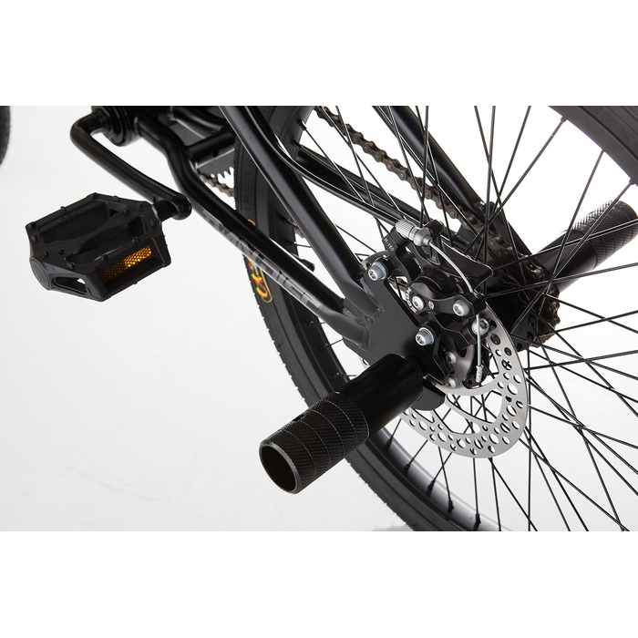 BMX велосипед Moma Bikes FREESTYLE 20 дюймів, дискові гальма, 360º обертання керма, для трюків та змагань