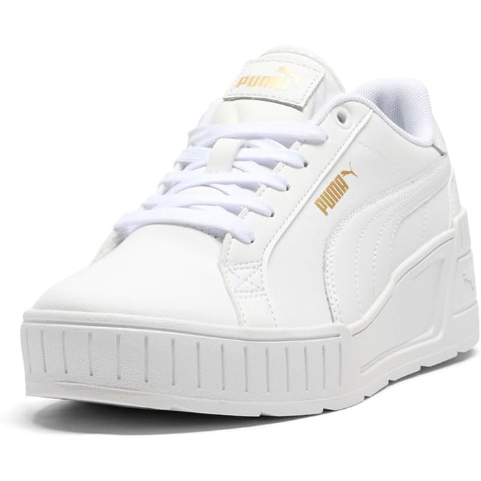 Жіночі футбольні бутси PUMA Karmen Wedge - білі (41 EU, White White Gold)