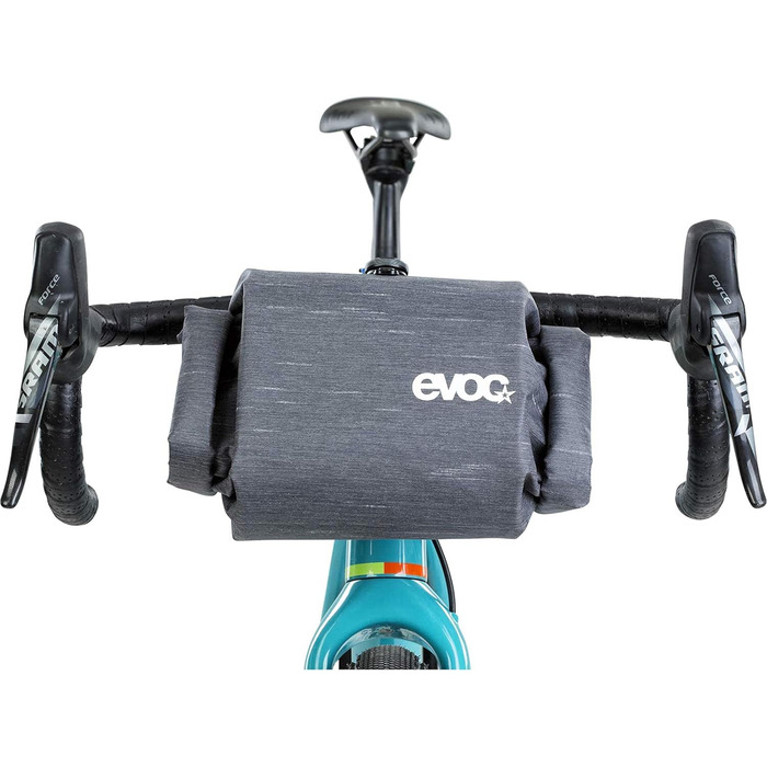 Велосумка на кермо EVOC HANDLEBAR PACK BOA, 2,5/5 л, водонепроникна, з BOA FIT SYSTEM, швидкий доступ з обох боків, карбонова сіра, для велосипеда