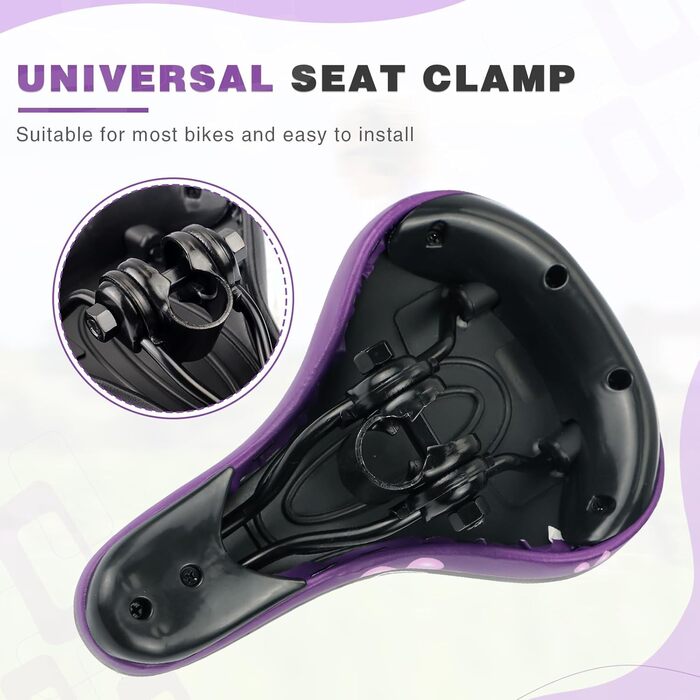 Дитячий велосипедний сидіння – м'яке та водонепроникне, з антиковзким покриттям для хлопчиків/дівчаток. Підходить для велосипедів 12, 14, 16, 18, 20 дюймів. Чорний/Червоний колір (Квіткова лілія)