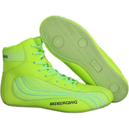 Боксерські черевики для чоловіків та жінок. Легкі, зручні, дихаючі, з високою зносостійкістю. Ідеально для важкої атлетики. Зелені, 40 EU