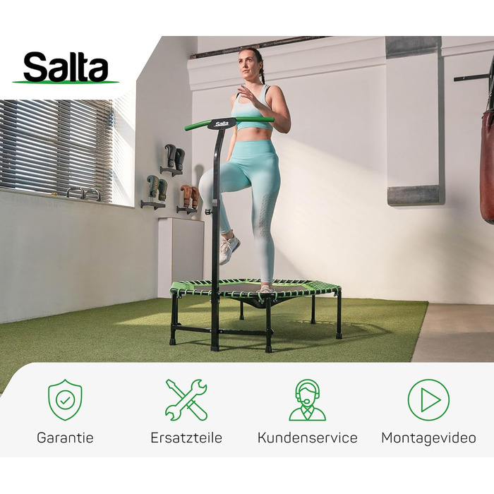 Фітнес-батут Salta з ручкою, діаметр 128 см