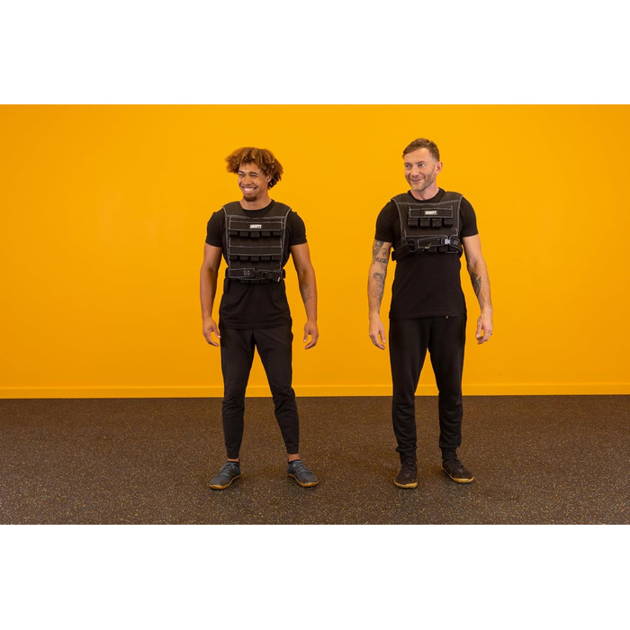 Обважнювальний жилет Gravity Fitness 15-20 кг, регульований, для калістеніки, кросфіту, силових тренувань, домашнього та комерційного використання