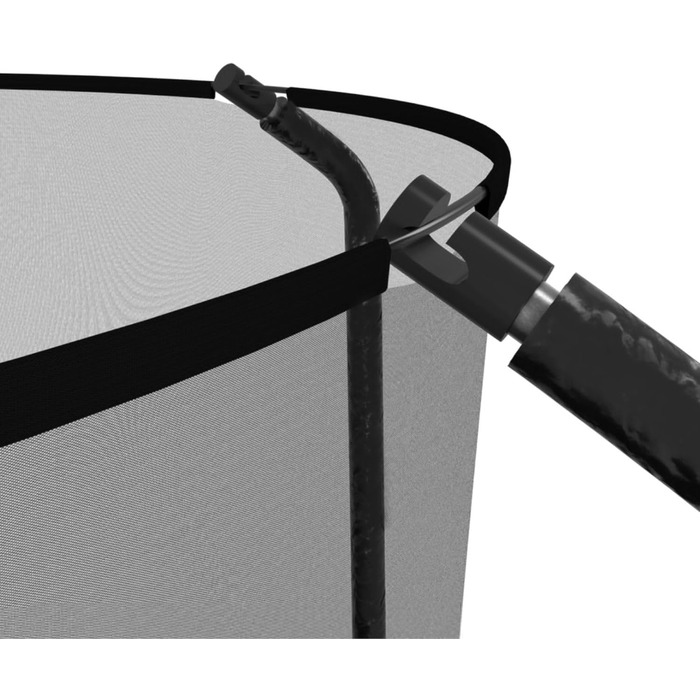 Батут Semi-Pro 10FT (305 см) з чорним захисним покриттям, сіткою, матцем та сходами