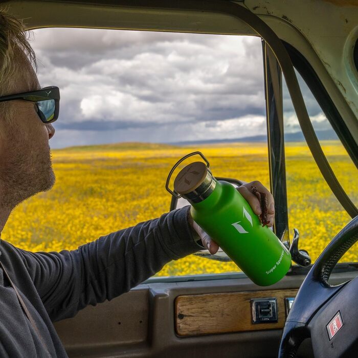 Фляга Super Sparrow з нержавіючої сталі - 350мл/500мл/620мл/750мл/1л - Термос-фляга, без BPA, для дітей, спорту, школи, фітнесу - з 2 кришками