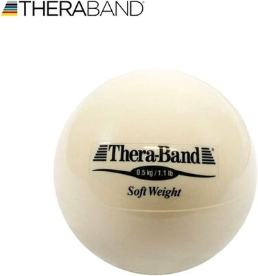 М'яч-обважнювач Theraband для силових тренувань, реабілітації, пілатесу, йоги, тренування м'язів, домашніх вправ, 11,4 см