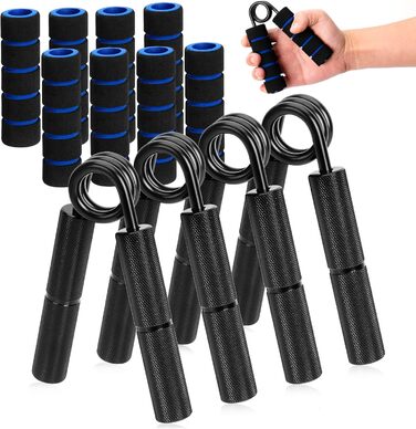 Набір для тренування рук та пальців (4 шт.), алюмінієвий підлокітний тренажер, тренажер сили хвата, тренажер м'язів рук для зміцнення хвата, нарощування м'язів та реабілітації рук (50/100/150/200 LBS)