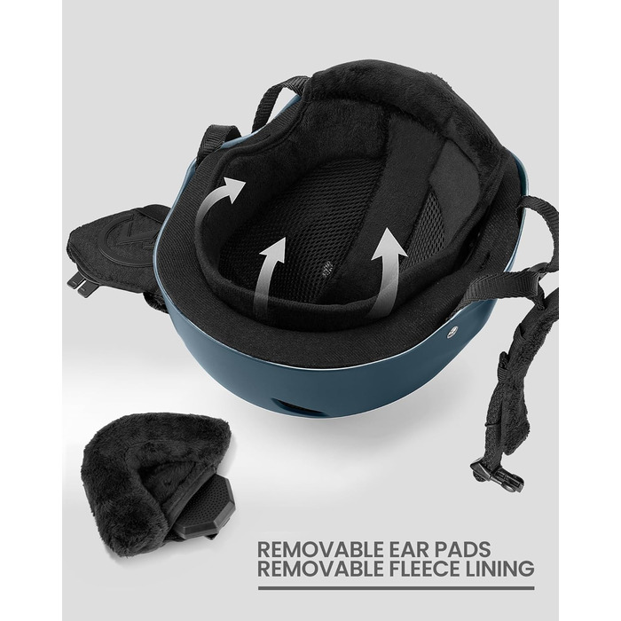 Набір для сноубордингу та лижного спорту Outdooraster: шолом та маска (темно-синій, M)