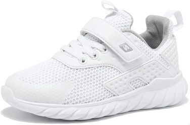 Дитячі кросівки Kinder Sport для бігу та занять спортом: білі, дихаючі, легкі, для занять на вулиці та в залі, розмір 35 EU