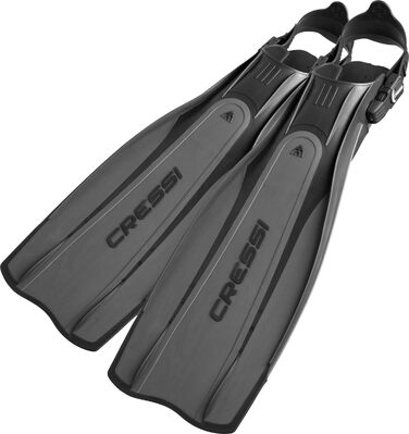 Ласти Cressi Pro Light відкритий п'ятка S/M (40/41) чорні/сріблясті для дайвінгу