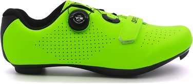 Велотуфлі для їзди на велосипеді: шосе, MTB, спіннинг. Сумісні з SPD/SPD-SL. Для чоловіків та жінок (44 EU, Зелений)