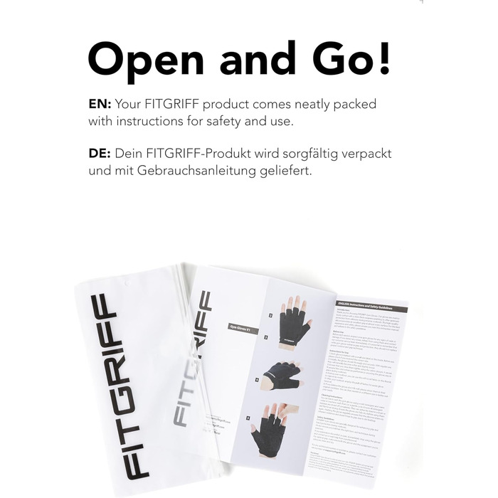 Тренувальні рукавички Fitgriff® для жінок та чоловіків - фітнес рукавички для силових тренувань, кросфіту, залу, воркауту, підняття ваги, чорного кольору