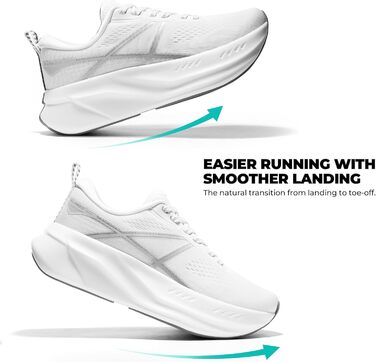 Жіночі кросівки Allswifit для бігу та фітнесу, білі (37 EU) - легкі, амортизуючі, з протиковзкою підошвою