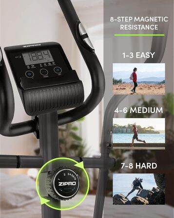 Орбітрек Zipro Shox для дому, до 120 кг, 8 рівнів навантаження, кардіотренажер