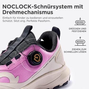 Дитячі кросівки NOCNOC All-MAX для хлопчиків та дівчаток – легкі, дихаючі спортивні кросівки з високою амортизацією для тенісу, відпочинку та тренувань, 32 EU, Sakura Rosa, Eisweiß