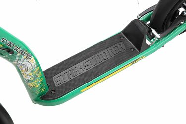 Самокат дитячий STAR SCOOTER City Kick Scooter 10 дюймів, зелений, з повітряними колесами, регульована висота, для дітей від 5 років