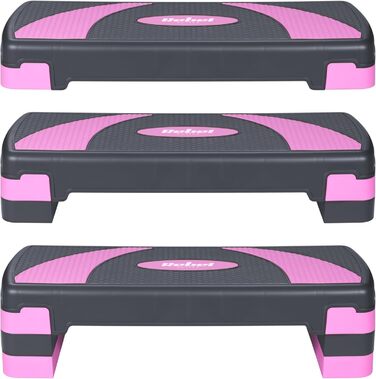 Сходи для аеробіки та фітнесу Rebel Step RBA-3225-PU (3 сходи, сіро-фіолетовий)