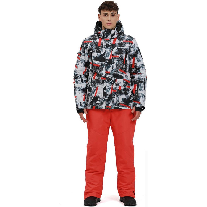 Спортивний костюм YEEFINE для чоловіків, червоно-білий + помаранчевий, XL